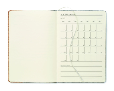 Logo trade business gifts image of: A5 RPET cork notebook
