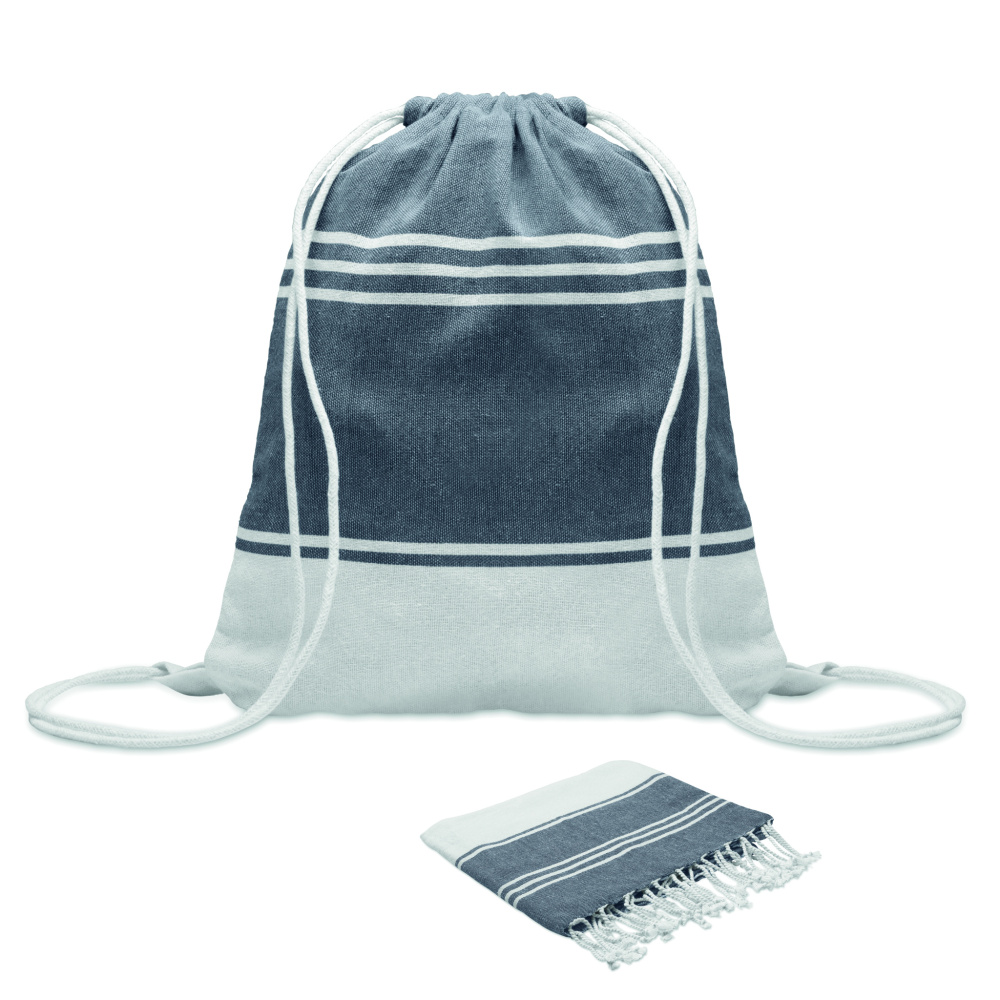 Logotrade promotional items photo of: Hammam towel drawstring set