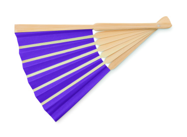 Logo trade business gift photo of: Manual hand fan