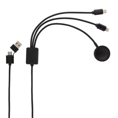Logo trade advertising product photo of: Terra RCS rPET 6-in-1 charging cable with watch charger