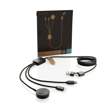 Logotrade promotional gift picture of: Terra RCS rPET 6-in-1 charging cable with watch charger