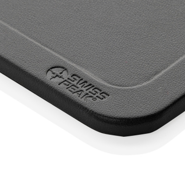 Logotrade promotional merchandise photo of: Swiss Peak 3 in 1 RCS recycled PU wireless charger desk tray