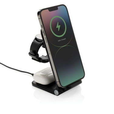 Logotrade advertising products photo of: Powerpal 3 in 1 RCS recycled plastic 15W charger