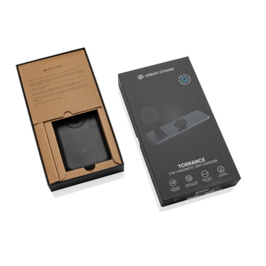 Logo trade corporate gift photo of: Urban Vitamin Torrance 3 in 1 magnetic 15W charger