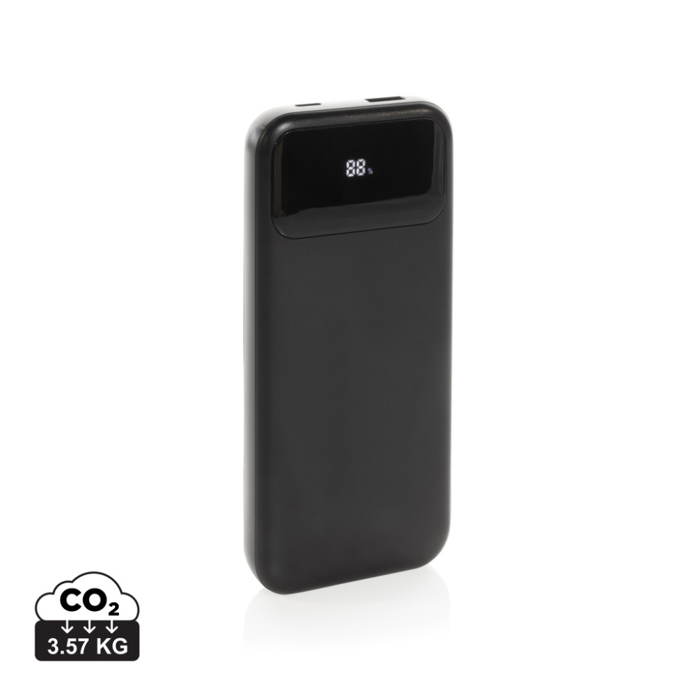 Logo trade promotional product photo of: Turbopack RCS rplastic powerbank 10.000 integrated cables
