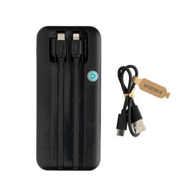Logotrade business gifts photo of: Turbopack RCS rplastic powerbank 10.000 integrated cables