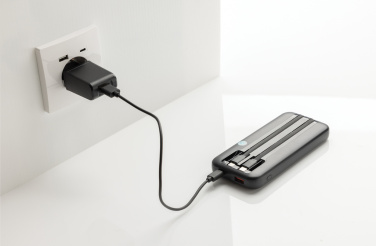 Logotrade promotional merchandise picture of: Turbopack RCS rplastic powerbank 10.000 integrated cables