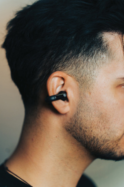 Logo trade promotional product photo of: Urban Vitamin Long Beach ENC rplastic wireless earbuds