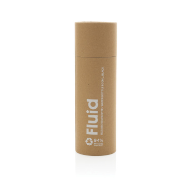 Logotrade promotional merchandise image of: Fluid RCS certified recycled steel water bottle 600ml