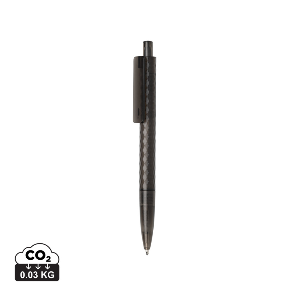 Logo trade advertising products picture of: X3 GRS recycled PC plastic pen frosted