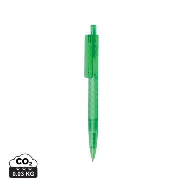 Logo trade business gift photo of: X3 GRS recycled PC plastic pen frosted