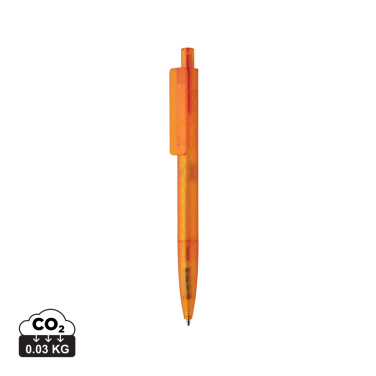 Logo trade promotional gift photo of: X3 GRS recycled PC plastic pen frosted