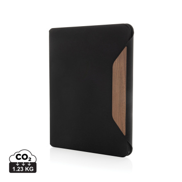 Logotrade promotional giveaway picture of: Teri AWARE™ RPET and walnut A4 portfolio