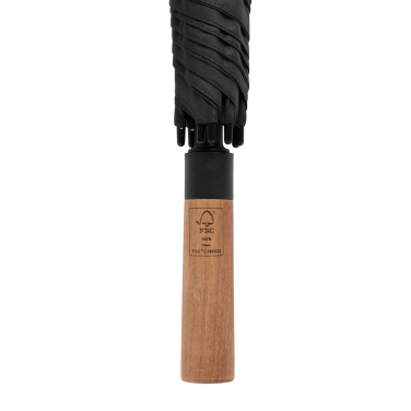 Logo trade corporate gifts picture of: Tony  Aware™ RPET 30 inch acacia auto open umbrella