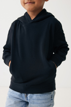 Logo trade promotional product photo of: Iqoniq Yengo kids recycled cotton hoodie with sidepockets