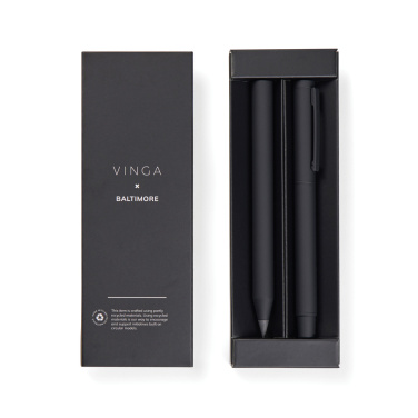 Logo trade promotional gifts image of: VINGA Baltimore RCS pen set