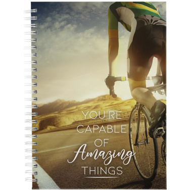 Logotrade promotional merchandise photo of: Desk-Mate® A5 hard cover undated diary