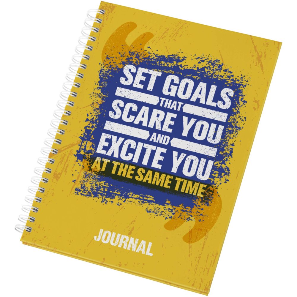 Logo trade advertising products image of: Desk-Mate® A5 hard cover journal