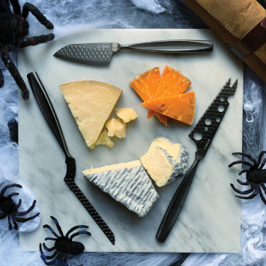 Logo trade promotional items picture of: BOSKA Cheese Knife Set Monaco+ Black