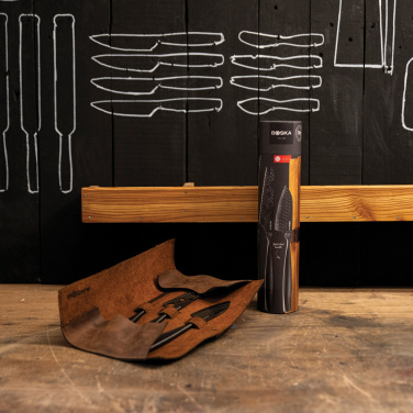 Logo trade promotional giveaway photo of: BOSKA Cheese Knife Set Monaco+ Black