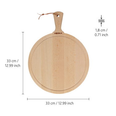 Logo trade promotional merchandise picture of: BOSKA Serving Board Round Amigo L