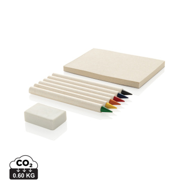Logotrade promotional giveaways photo of: Micki GRS infinity 6pc coloring pencil set with notepad