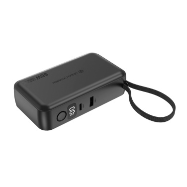 Logo trade promotional item photo of: Urban Vitamin Eureka hybrid GANcharger 10000mah powerbank65W