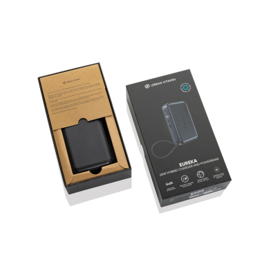 Logotrade promotional merchandise photo of: Urban Vitamin Eureka hybrid GANcharger 10000mah powerbank65W