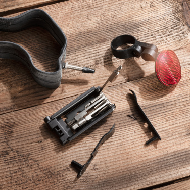 Logotrade promotional product image of: Set of bike tools MERAPI Schwarzwolf