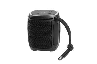 Logo trade promotional giveaways image of: Bluetooth speaker HERMON Schwarzwolf