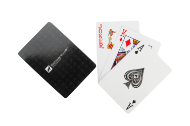 Logo trade advertising products picture of: Set of playing cards and dice MURRAY Schwarzwolf
