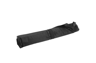 Logo trade promotional merchandise photo of: Inflatable cushion ANTERO Schwarzwolf