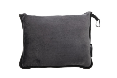 Logotrade corporate gift image of: Blanket and pillow 2 in 1 AMIATA Schwarzwolf