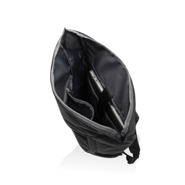Logo trade promotional merchandise photo of: Swiss Peak Aware™ RPET Leonard 15.6 inch laptop backpack