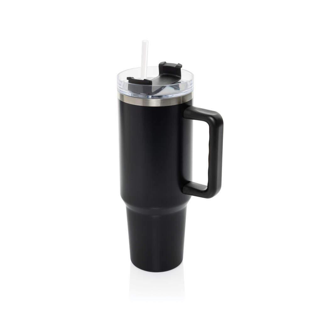Logotrade promotional products photo of: Stadley RCS recycled steel tumbler 1200ML