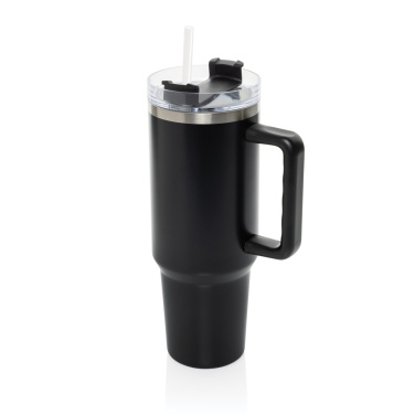 Logo trade corporate gift photo of: Stadley RCS recycled steel tumbler 1200ML
