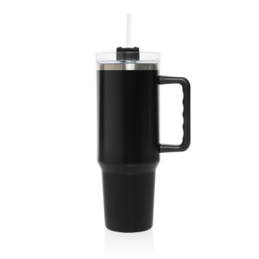 Logo trade corporate gift photo of: Stadley RCS recycled steel tumbler 1200ML