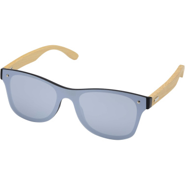 Logo trade advertising products picture of: Tan sunglasses with bamboo temples