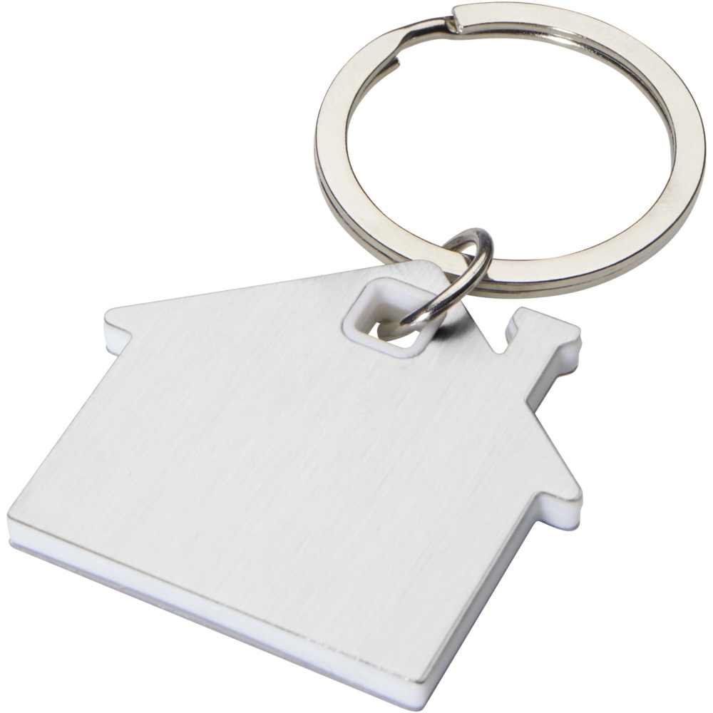 Logo trade promotional products image of: Nook house-shaped keychain