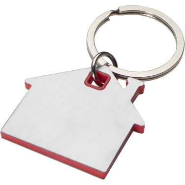Logotrade advertising product image of: Nook house-shaped keychain