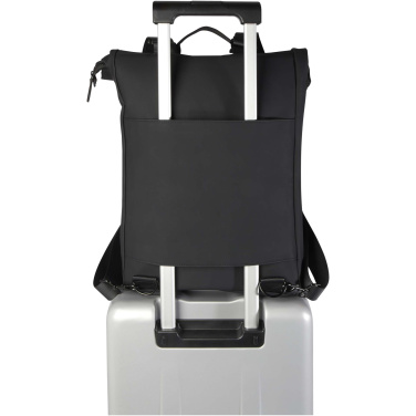Logo trade promotional merchandise photo of: Turner 15.6" GRS recycled roll-top laptop backpack 12L