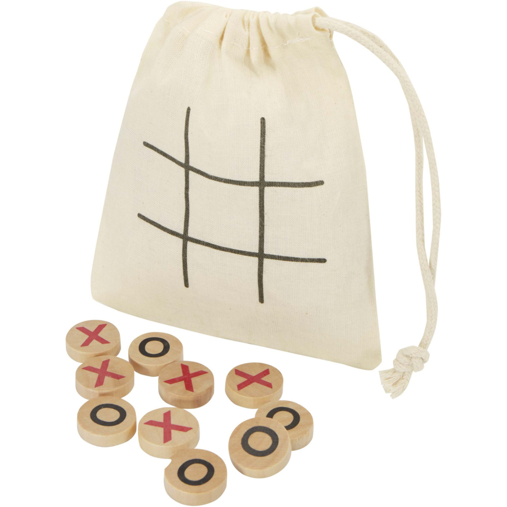 Logo trade advertising product photo of: Whorl wooden tic, tac, toe game