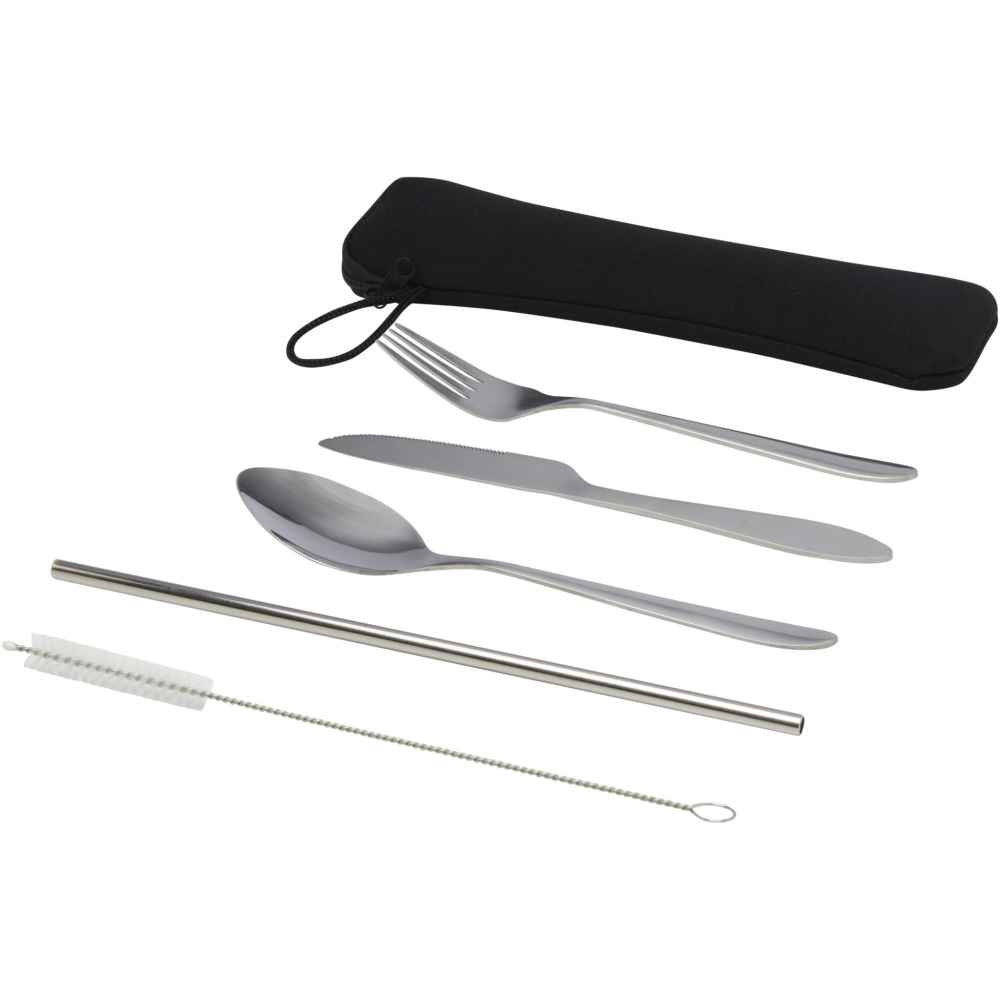 Logo trade promotional giveaways picture of: Sheen 5-piece stainless steel cutlery set