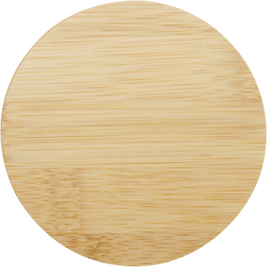 Logotrade promotional giveaway image of: Leona 350 ml glass cup with bamboo lid