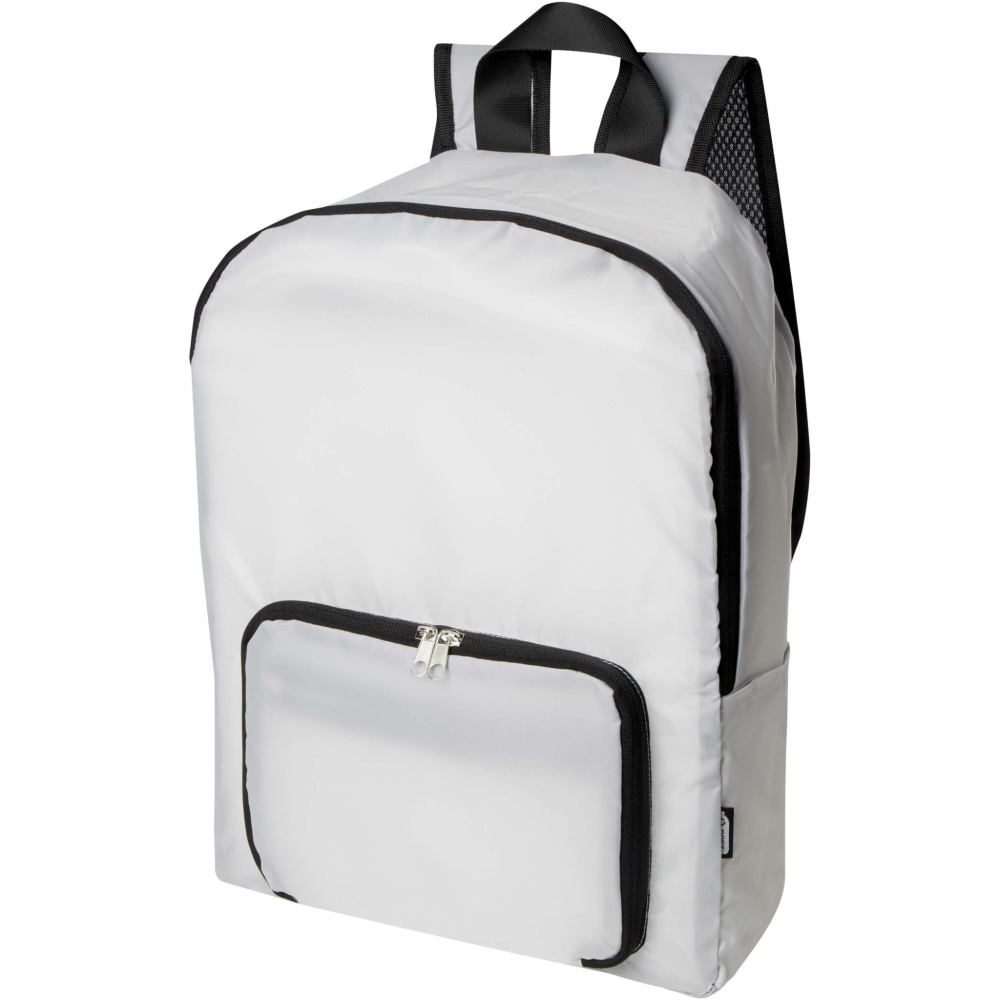 Logo trade promotional items image of: EcoFold RPET foldable backpack 15L