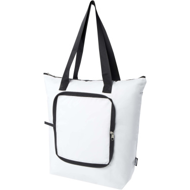 Logotrade promotional giveaway image of: EcoFold RPET foldable tote cooler bag 15L
