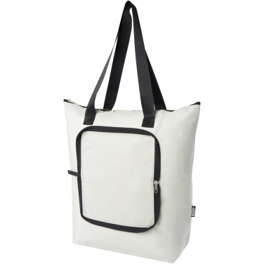 Logo trade promotional product photo of: EcoFold RPET foldable tote cooler bag 15L