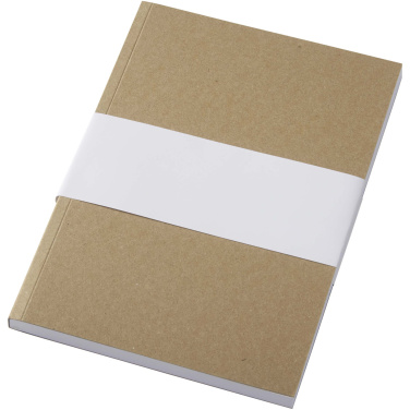 Logo trade advertising product photo of: Novella Austen A5 recycled soft cover kraft notebook - 100 sheets