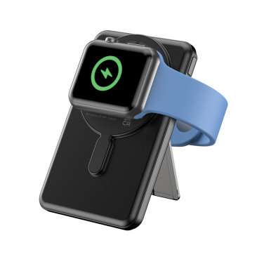 Logotrade promotional product image of: Urban Vitamin Redwood 5in1 5000mah 20W PD magnetic powerbank