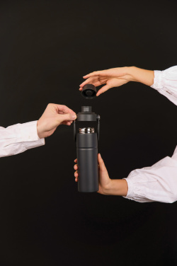 Logo trade promotional giveaways picture of: Baltimore trek RCS recycled SS bottle 600 ML